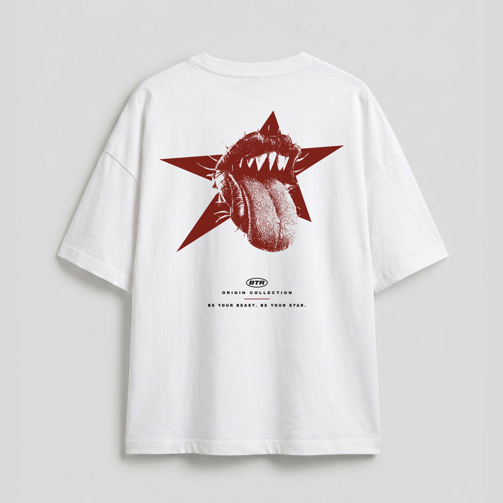 BEASTAR B4 Oversize Sırt Baskılı T-Shirt