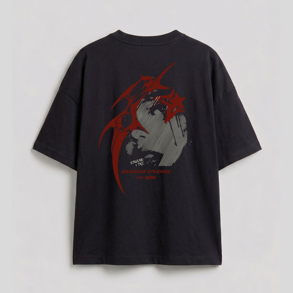 BEASTAR B5 Oversize Sırt Baskılı T-Shirt