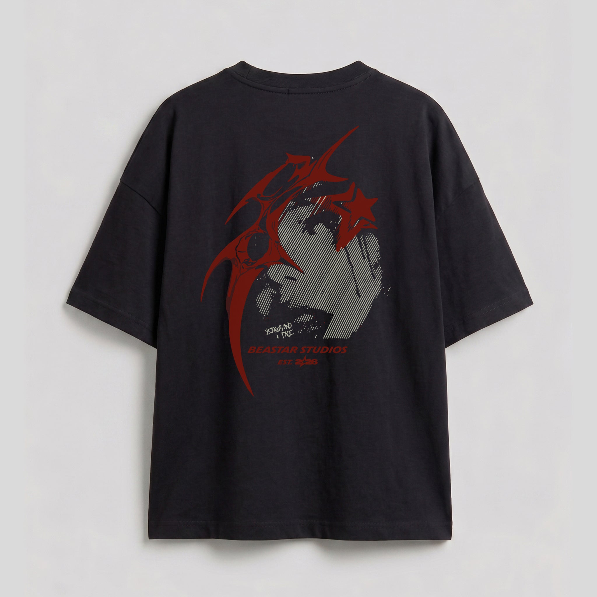 BEASTAR B5 Oversize Sırt Baskılı T-Shirt